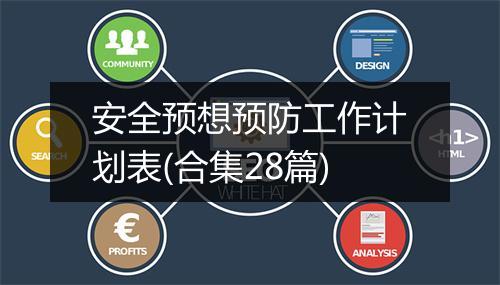 安全预想预防工作计划表(合集28篇)