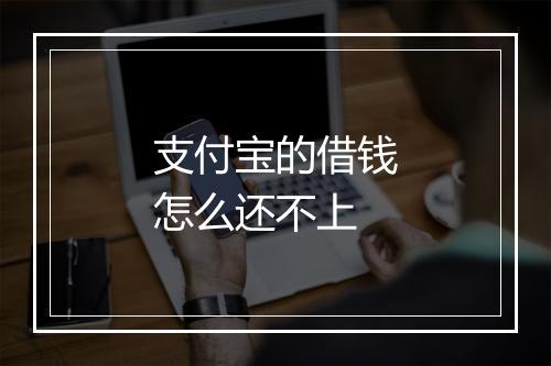 支付宝的借钱怎么还不上