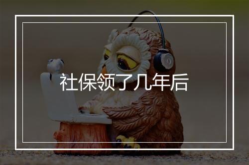 社保领了几年后