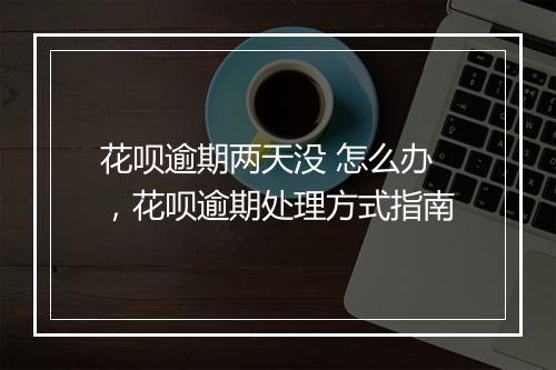 花呗逾期两天没 怎么办，花呗逾期处理方式指南