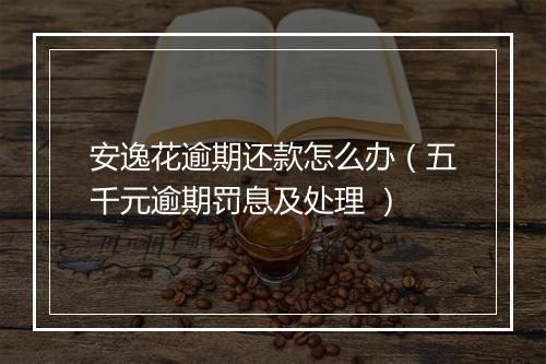 安逸花逾期还款怎么办（五千元逾期罚息及处理 ）