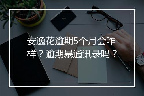 安逸花逾期5个月会咋样？逾期暴通讯录吗？