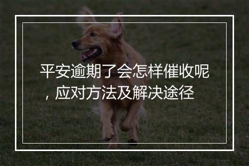 平安逾期了会怎样催收呢，应对方法及解决途径