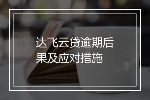 达飞云贷逾期后果及应对措施