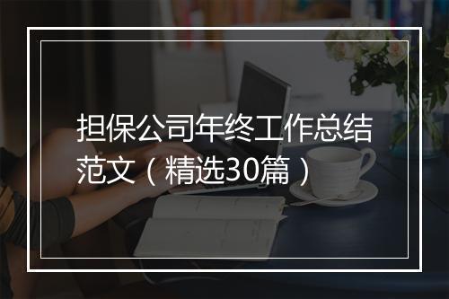 担保公司年终工作总结范文（精选30篇）