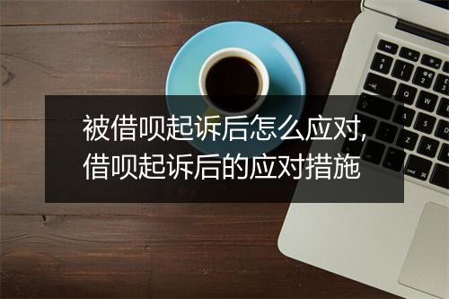 被借呗起诉后怎么应对,借呗起诉后的应对措施