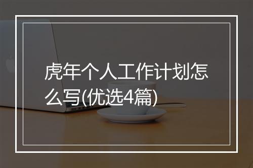 虎年个人工作计划怎么写(优选4篇)