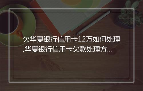 欠华夏银行信用卡12万如何处理,华夏银行信用卡欠款处理方案