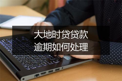 大地时贷贷款逾期如何处理