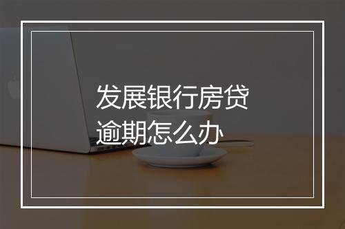 发展银行房贷逾期怎么办