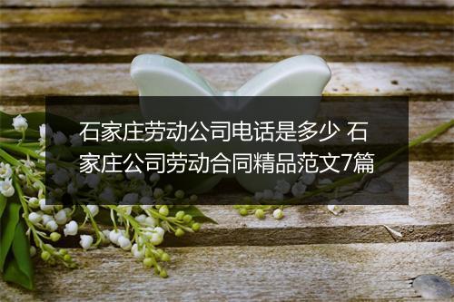石家庄劳动公司电话是多少 石家庄公司劳动合同精品范文7篇