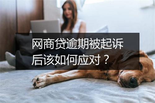 网商贷逾期被起诉后该如何应对？