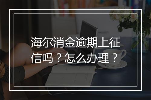 海尔消金逾期上征信吗？怎么办理？