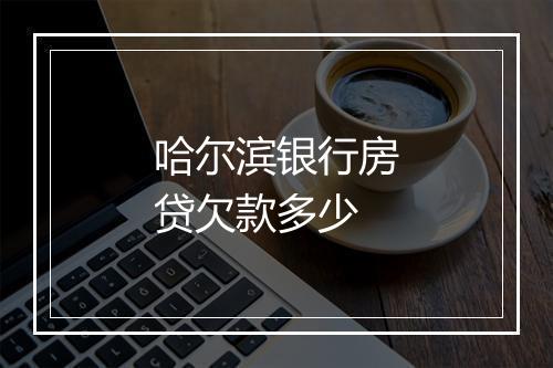 哈尔滨银行房贷欠款多少