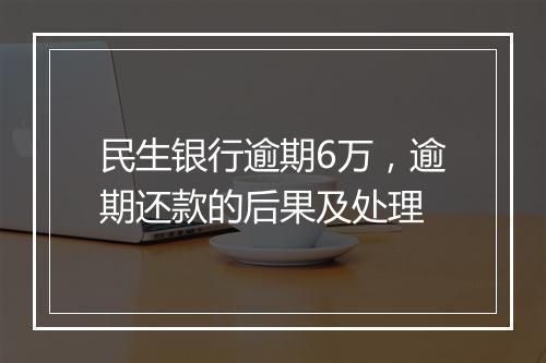 民生银行逾期6万，逾期还款的后果及处理