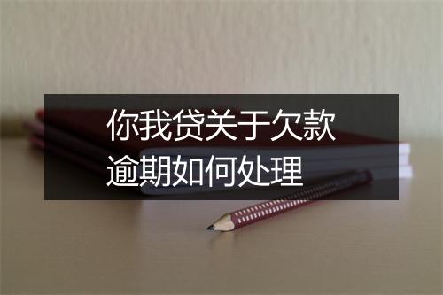你我贷关于欠款逾期如何处理
