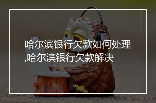 哈尔滨银行欠款如何处理,哈尔滨银行欠款解决