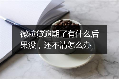 微粒贷逾期了有什么后果没，还不清怎么办