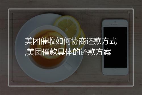 美团催收如何协商还款方式,美团催款具体的还款方案
