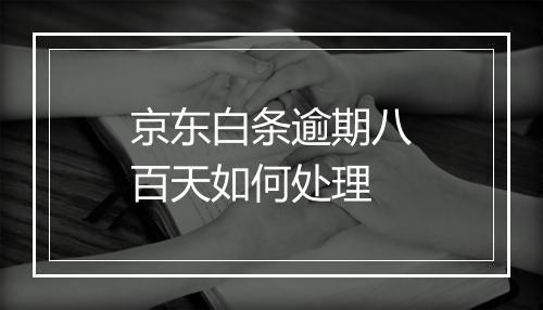 京东白条逾期八百天如何处理