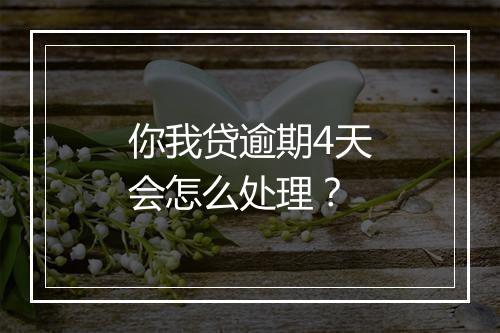 你我贷逾期4天会怎么处理？