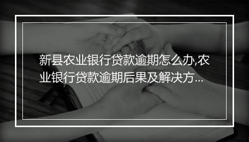 新县农业银行贷款逾期怎么办,农业银行贷款逾期后果及解决方案