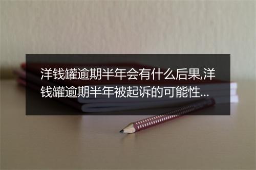 洋钱罐逾期半年会有什么后果,洋钱罐逾期半年被起诉的可能性有多大