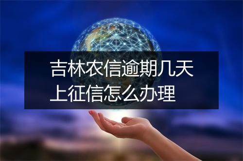 吉林农信逾期几天上征信怎么办理