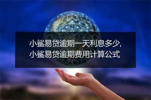 小鲨易贷逾期一天利息多少,小鲨易贷逾期费用计算公式