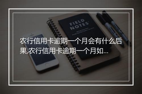 农行信用卡逾期一个月会有什么后果,农行信用卡逾期一个月如何处理