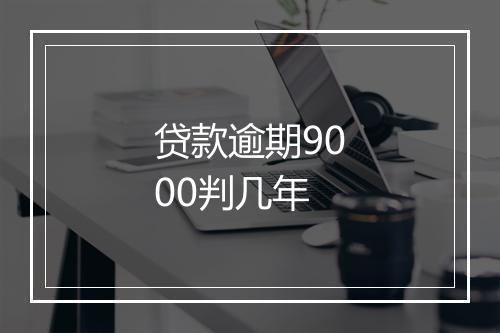 贷款逾期9000判几年
