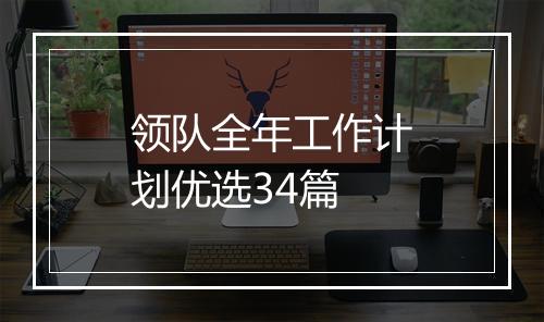 领队全年工作计划优选34篇