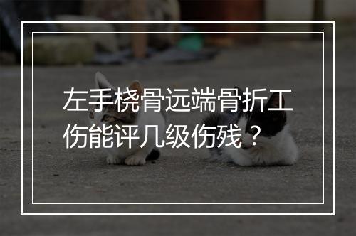 左手桡骨远端骨折工伤能评几级伤残？