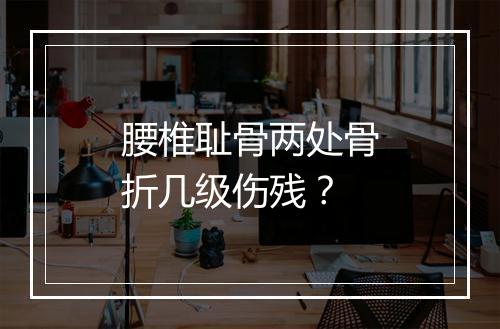 腰椎耻骨两处骨折几级伤残？