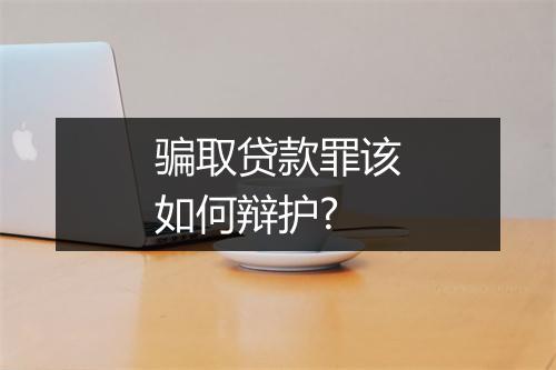 骗取贷款罪该如何辩护?