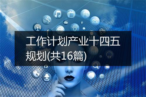 工作计划产业十四五规划(共16篇)
