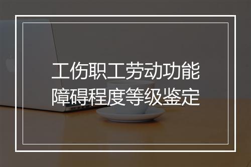 工伤职工劳动功能障碍程度等级鉴定