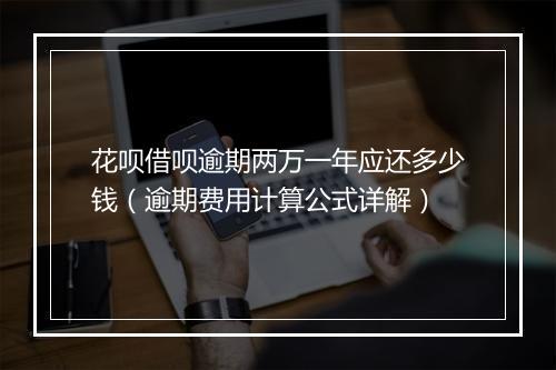 花呗借呗逾期两万一年应还多少钱（逾期费用计算公式详解）