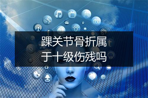 踝关节骨折属于十级伤残吗