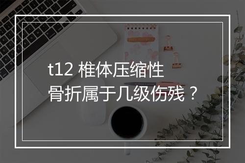 t12 椎体压缩性骨折属于几级伤残？