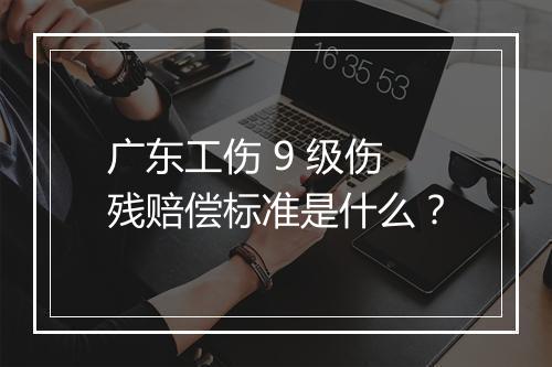 广东工伤 9 级伤残赔偿标准是什么？