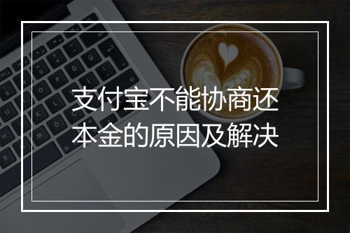 支付宝不能协商还本金的原因及解决