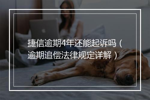 捷信逾期4年还能起诉吗（逾期追偿法律规定详解）