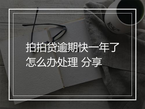 拍拍贷逾期快一年了怎么办处理 分享