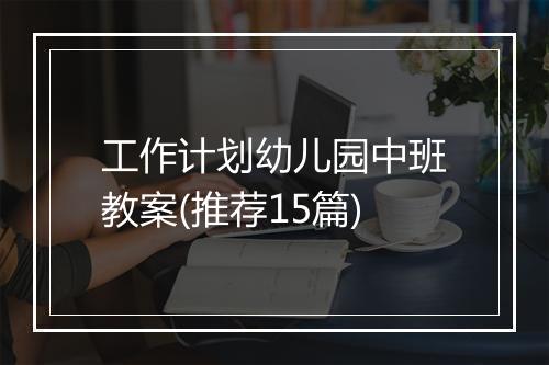 工作计划幼儿园中班教案(推荐15篇)