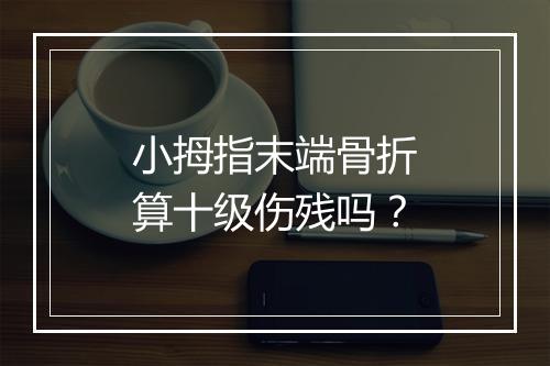 小拇指末端骨折算十级伤残吗？