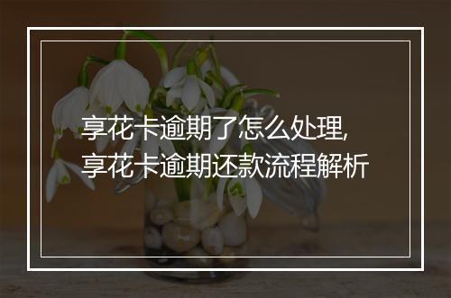 享花卡逾期了怎么处理,享花卡逾期还款流程解析