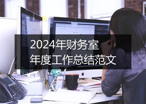 2024年财务室年度工作总结范文