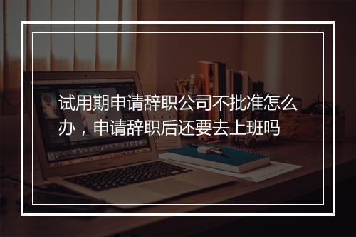 试用期申请辞职公司不批准怎么办，申请辞职后还要去上班吗