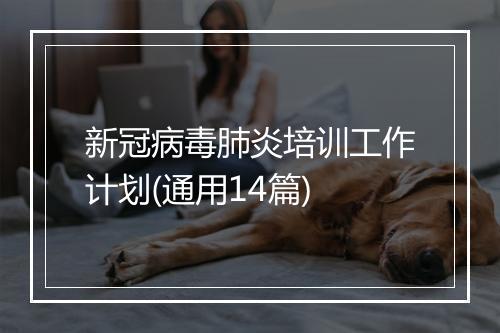 新冠病毒肺炎培训工作计划(通用14篇)